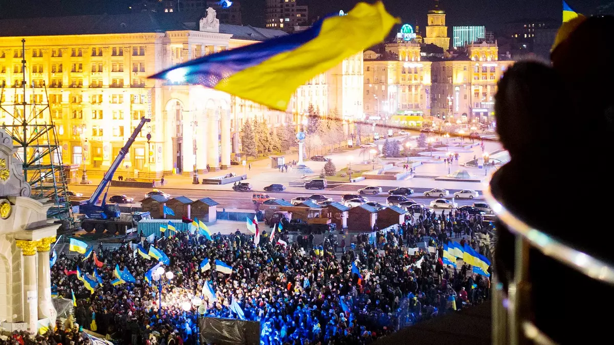 Euromaidain in Kiew. Foto: Wikipedia© Evgeny Feldman | CC BY-SA 3.0 Euromaidain in Kiew. Foto: Wikipedia© Evgeny Feldman | CC BY-SA 3.0