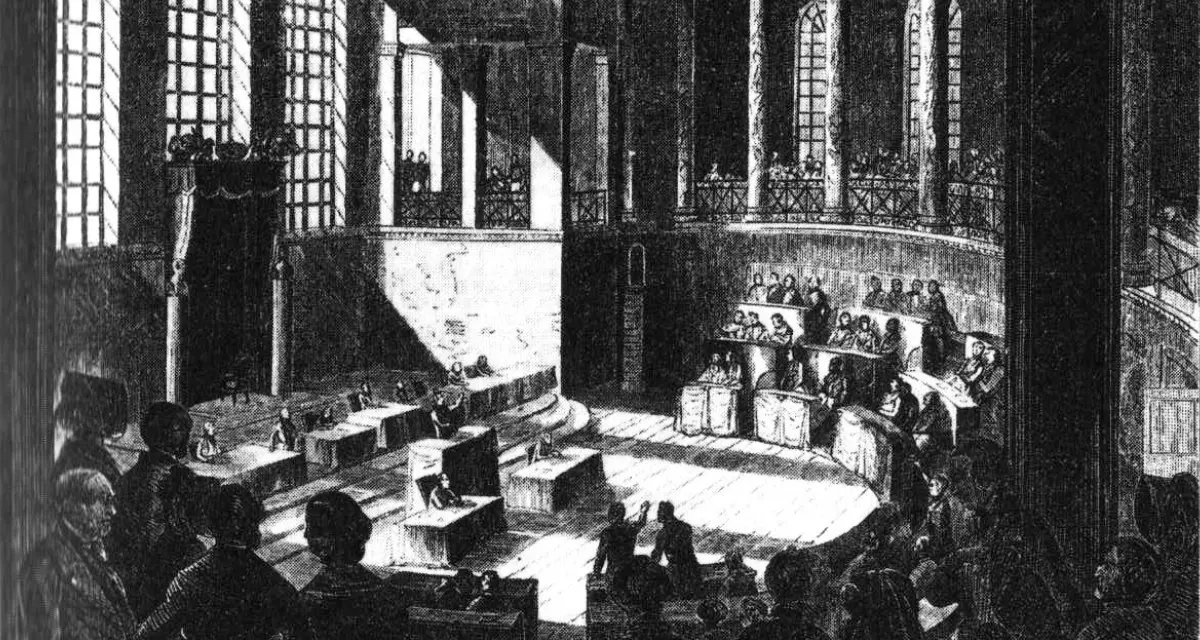 Badische Ständeversammlung 1845. Bild: gemeinfrei Badische Ständeversammlung 1845. Bild: gemeinfrei