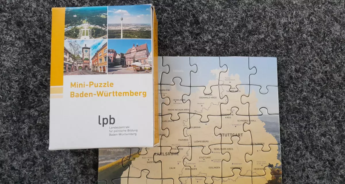 Mini-Puzzle BW 2024. Foto: LpB BW Mini-Puzzle BW 2024. Foto: LpB BW