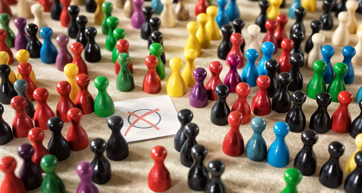 Symbolbild Wahlen. Spielfiguren Kreuz. Bild: Adobe Stock | Ingo Bartussek | 164151348 Symbolbild Wahlen. Spielfiguren Kreuz. Bild: Adobe Stock | Ingo Bartussek | 164151348